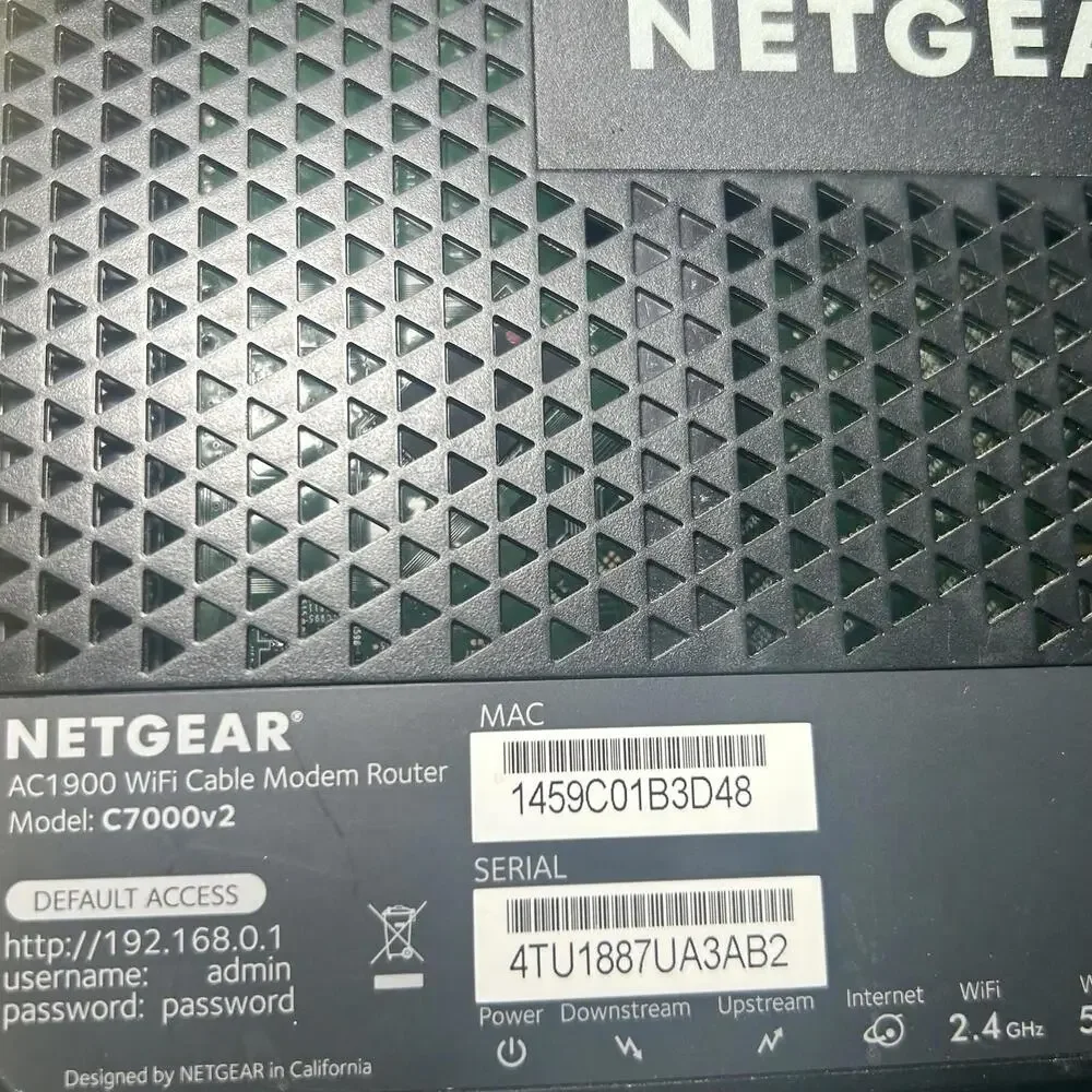 NETGEAR Nighthawk C7000v2 AC1900 Wi-Fi Cable Modem Router - Tested / Working - Picture 5 of 5